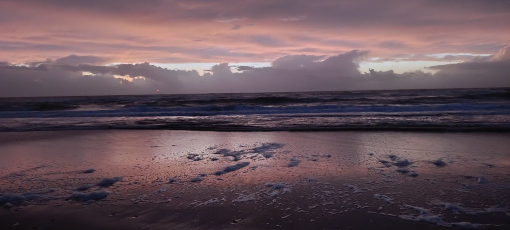 Nordsee Strand Klegod abends