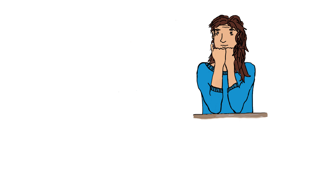 Achtsame Illustration einer nachdenklichen Frau, die innere Balance und Selbstreflexion symbolisiert – Coaching & Achtsamkeit