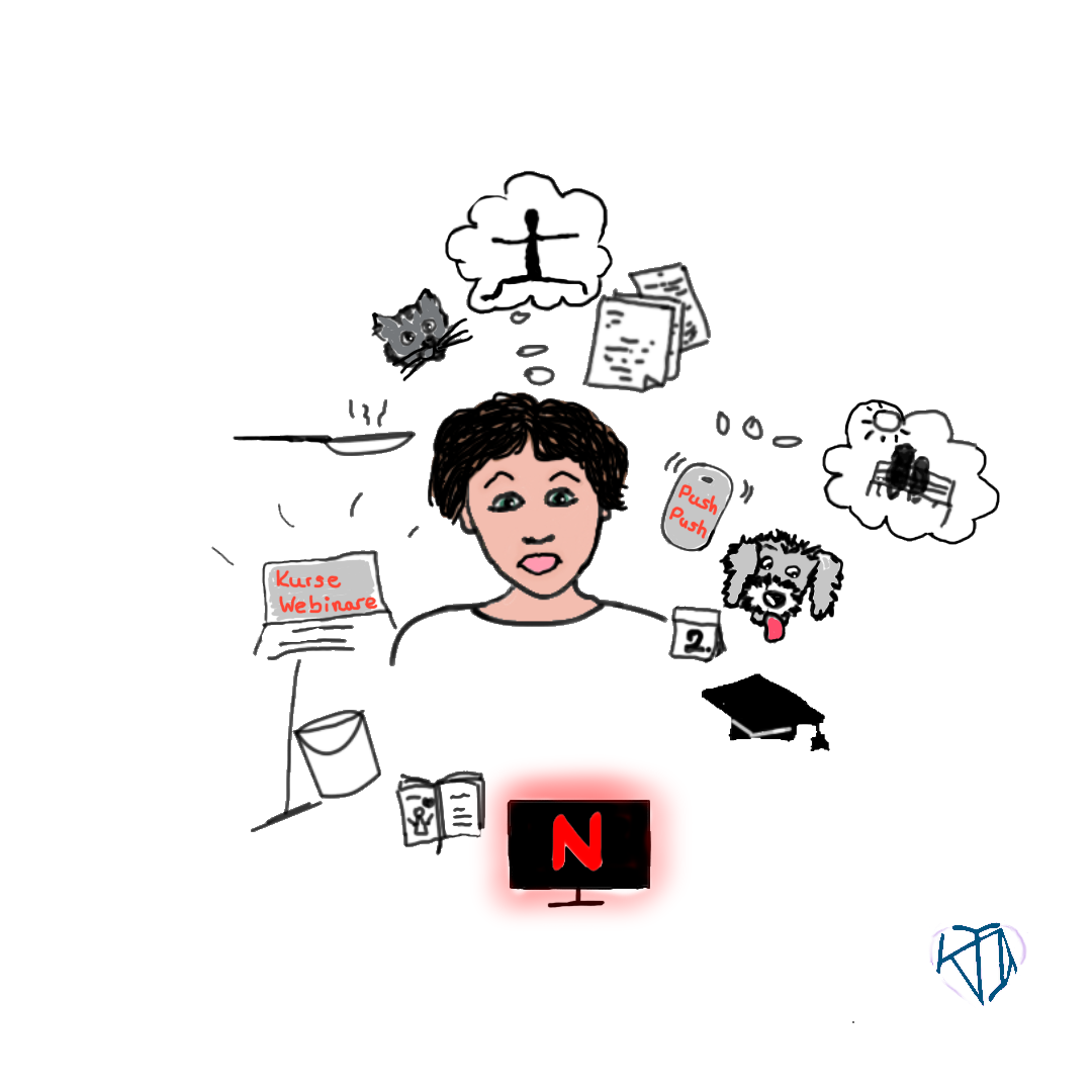 Sketchnote: das Gedankenkarussell